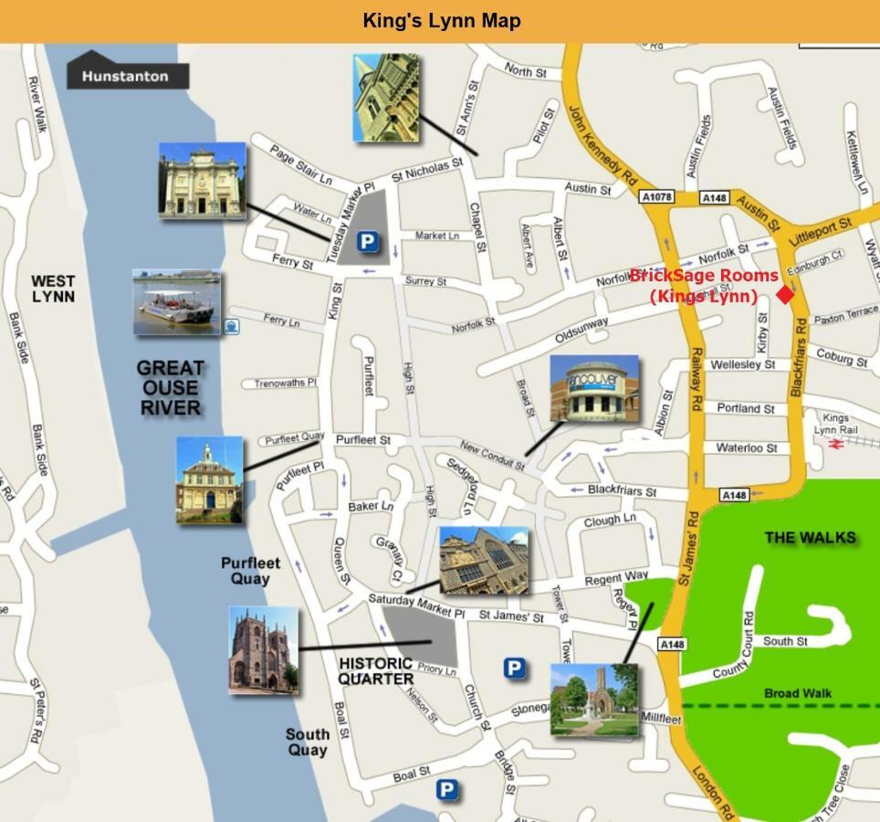 Bricksage Rooms, King'S Lynn The Walks المظهر الخارجي الصورة